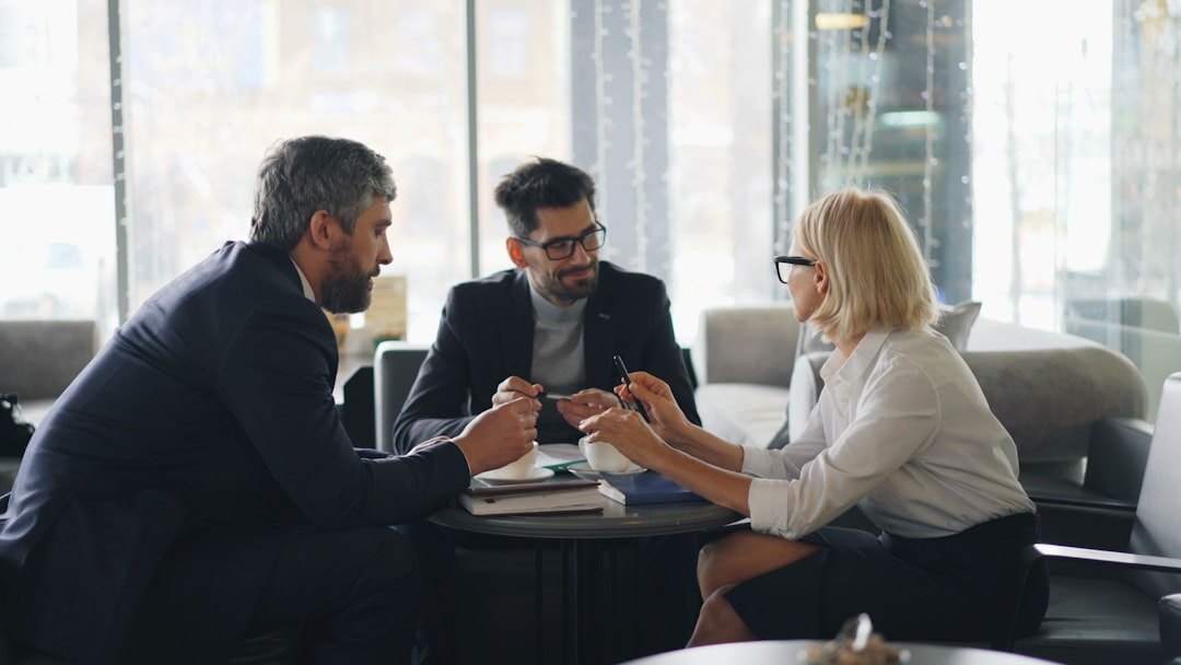 insurance advisor meeting client